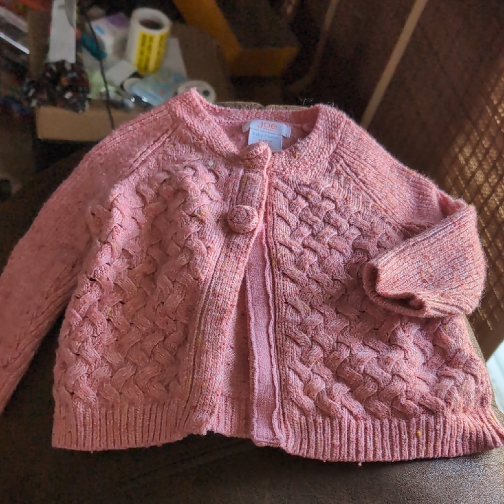 Joe Fresh Pink Cardigan 6-12M